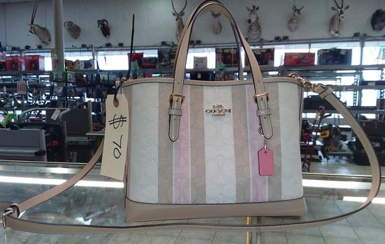 Coach Purse pink and tan $70