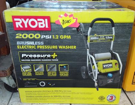 New electric brushless power washer $200 